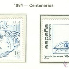 Sellos: CENTENARIOS. 1984. EDIFIL 2759-60