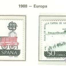 Sellos: EUROPA. 1988. EDIFIL 2949-50