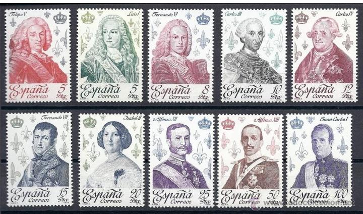 Sellos: ESPA&Ntilde;A 1978 - REYES DE ESPA&Ntilde;A CASA DE BORBON - EDIFIL N&ordm; 2496-2505