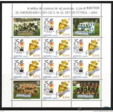 Selos: ESPAÑA. 2001. 25 ANIVERSARIO DE LA COPA DEL REY DE FÚTBOL. MP 75. Lote 46909556