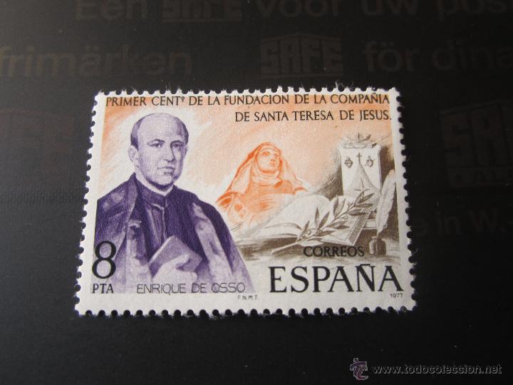 Sellos: 1977. cent.&ordm; de la fundaci&oacute;n de la Compa&ntilde;ia de Santa Teresa de Jesus. Edifil 2416