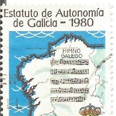 Sellos: ** S29 - SELLO ESPAÑA - ESTATUTO DE AUTONOMIA DE GALICIA - 1980 - 12 PTA. Lote 47517912
