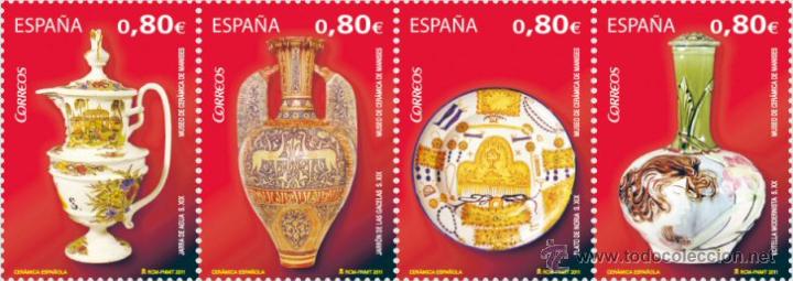 Sellos: ESPA&Ntilde;A 2011 (4660-4663) CERAMICA (NUEVO) - Foto 1