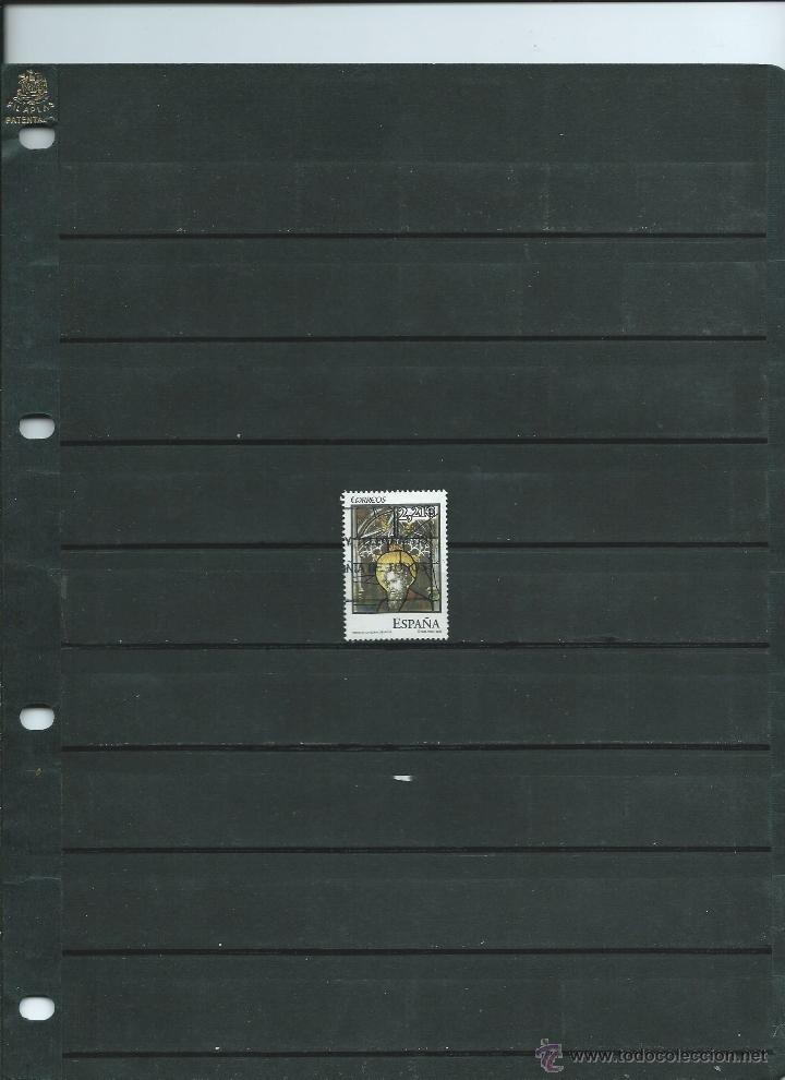 Briefmarken: SELLO EN USADO DEL LA HOJA BLOQUE DE LAS VIDRIERAS DE LA CATEDRAL AVILA DEL A&Ntilde;O 2005