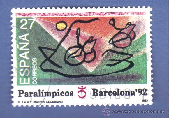 Sellos: edifil 3192, serie, a&ntilde;o 1992, paral&iacute;mpicos barcelona&acute;92