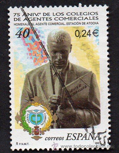 Briefmarken: a&ntilde;o 2001 - serie, edifil 3776, 75 aniversario de los colegios de agentes comerciales