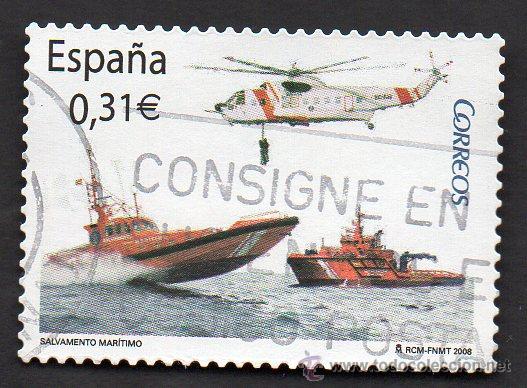 Briefmarken: a&ntilde;o 2008 - edifil 4399 - serie, salvamento mar&iacute;timo