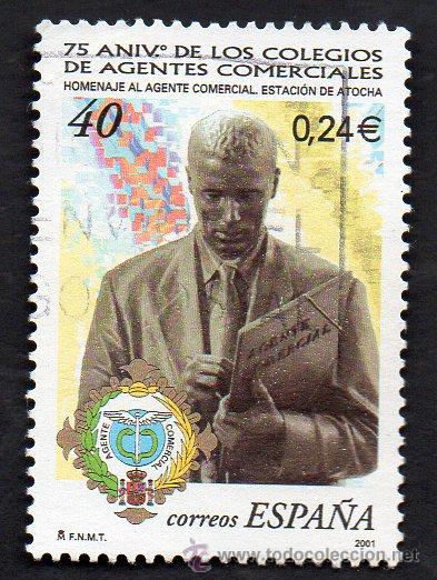 Briefmarken: a&ntilde;o 2001 - edifil 3776 - 75 aniversario del colegio de agentes comerciales