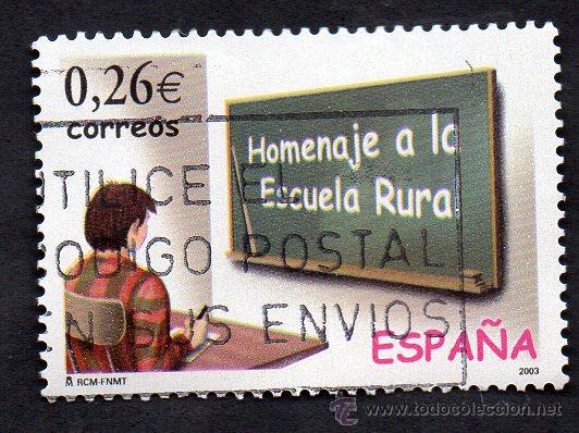 Briefmarken: a&ntilde;o 2003 - edifil 3978 - serie, homenaje a la escuela rural