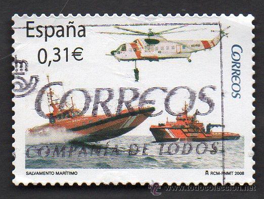 Briefmarken: a&ntilde;o 2008 - edifil 4399 - serie, salvamento mar&iacute;timo