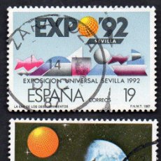 Sellos: AÑO 1987 - EDIFIL 2875 Y 2876 - SERIE: EXPOSICIÓN UNIVERSAL DE SEVILLA, EXPO´92