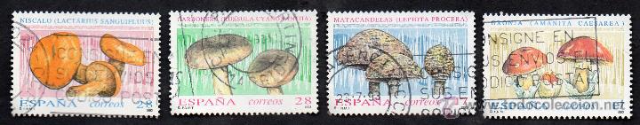 Stamps: a&ntilde;o 1993 - edifil 3244, 3245, 3246 y 3247 - SERIE: micologia - setas