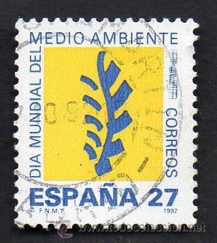Selos: a&ntilde;o 1992 - edifil 3210 - serie, d&iacute;a mundial del medio ambiente