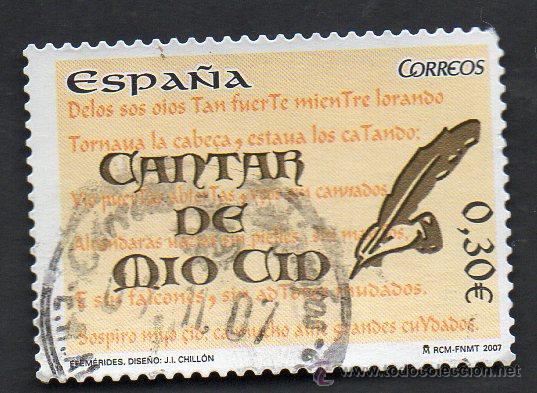 Stamps: a&ntilde;o 2007 - edifil 4331 - serie - efem&eacute;rides - cantar del mio cid
