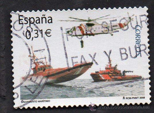 Stamps: a&ntilde;o 2008 - edifil 4399 - serie, salvamento mar&iacute;timo