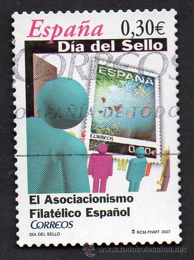 Stamps: a&ntilde;o 2007 - edifil 4330 - serie - usado - d&iacute;a del sello - asociacionismo filat&eacute;lico espa&ntilde;ol