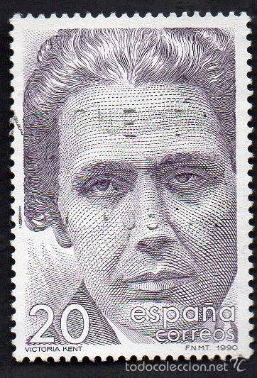 Briefmarken: a&ntilde;o 1990 - edifil 3049 - SERIE: MUJERES FAMOSAS - victoria kent