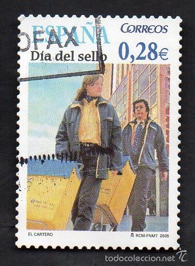 Stamps: a&ntilde;o 2005 - edifil 4174 - d&iacute;a del sello - carteros.