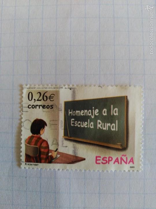 Briefmarken: Homenaje a la escuela rural.