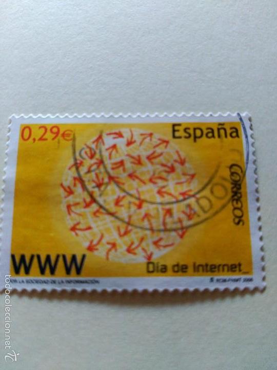 Sellos: Espa&ntilde;a 2006, D&iacute;a de Internet. - Foto 1