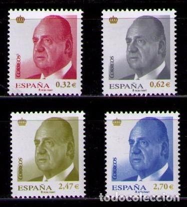 Sellos: ESPA&Ntilde;A 2009 - SERIE BASICA DEL REY JUAN CARLOS I - EDIFIL N&ordm; 4457-4460