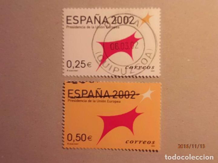 Selos: A&Ntilde;O 2002 - PRESIDENCIA DE LA UNION EUROPEA - EDIFIL 3865-66