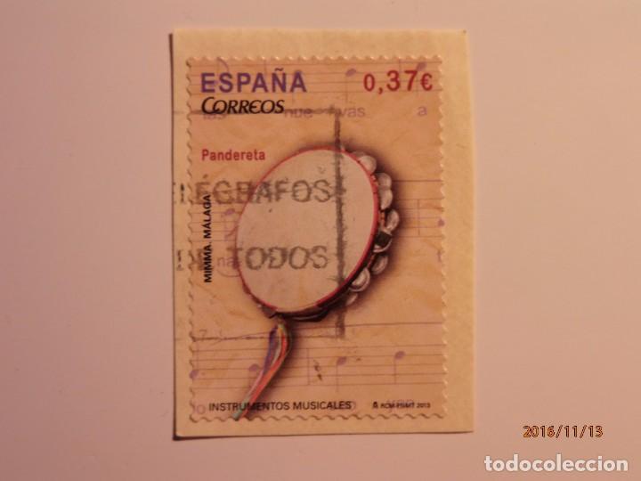 Selos: 2013 - INSTRUMENTOS MUSICALES - PANDERETA - EDIFIL 4782.