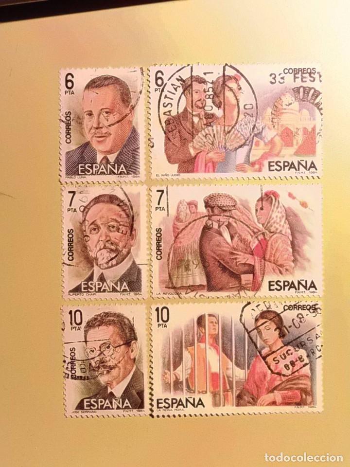 Selos: 1984 - MAESTROS DE LA ZARZUELA - EDIFIL 2762 A 2767