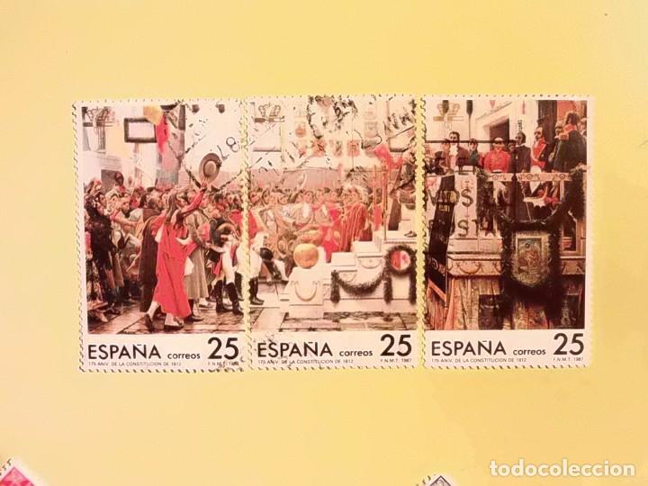 Francobolli: 1987 - 175 ANIVERSARIO DE LA CONSTITUCI&Oacute;N ESPA&Ntilde;OLA 1812 - EDIFIL 2887-2888-2889