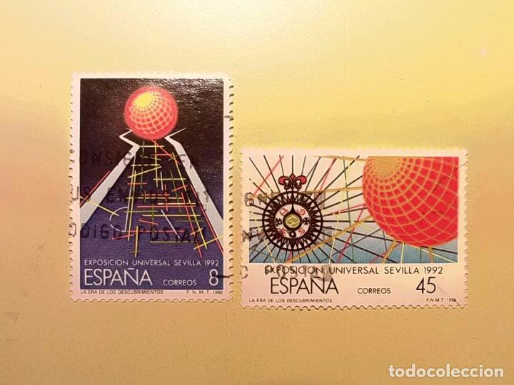 Timbres: 1988 - EXPOSICI&Oacute;N UNIVERSAL DE SEVILLA. EXPO 92 - EDIFIL 2939-2940