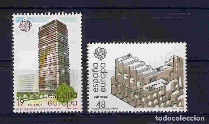 Sellos: europa. edificios modernos. espa&ntilde;a. emit. 4-5-87 - Foto 1