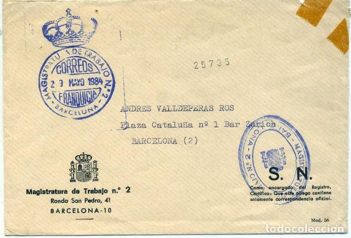 Franquicia Magistratura De Trabajo Barcelona Comprar Sellos Cartas Juan Carlos I En Todocoleccion