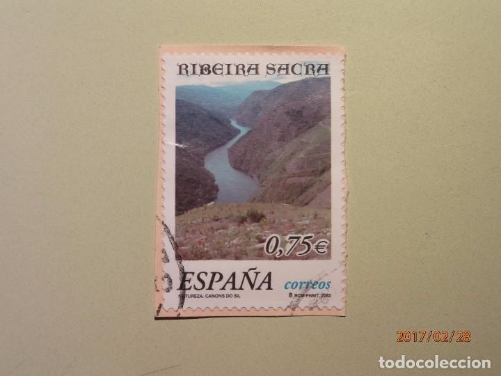 Selos: 2002 - NATURALEZA - RIBEIRA SACRA Y CA&Ntilde;ONES DEL SIL - EDIFIL 3884