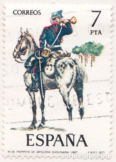 Sellos: 1977 - UNIFORMES MILITARES - TROMPETA DE ARTILLERIA 1887 - EDIFIL 2426