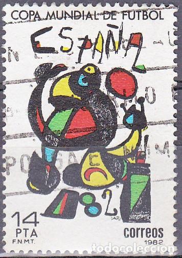 Sellos: 1982 - COPA MUNDIAL DE FUTBOL ESPA&Ntilde;A 82 - CARTEL JOAN MIRO - EDIFIL 2644