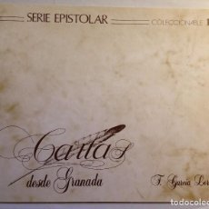 Sellos: SERIE EPISTOLAR 1992 - CARTAS DESDE GRANADA, FEDERICO GARCÍA LORCA. Lote 103603539