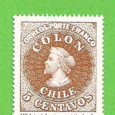 Sellos: EDIFIL 3997. 150º ANIV. DE LA 1ª EMISIÓN DE SELLOS DE CHILE - COLÓN. (2003).** NUEVO SIN FIJASELLOS.