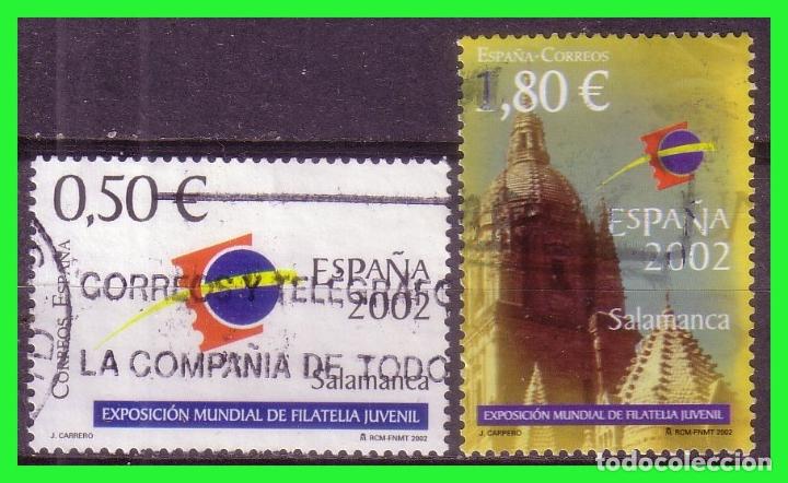 Stamps: 2002 Exposici&oacute;n mundial de Filatelia Juvenil, EDIFIL n&ordm; 3877 y SH 3878 (o) serie completa