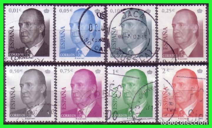 Stamps: 2002 SM D. Juan Carlos, EDIFIL n&ordm; 3857 a 3864 (o) serie completa