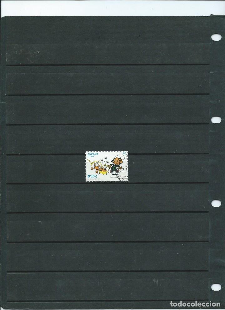 Stamps: SELLO EN USADO DEL A&Ntilde;O 2001 DE LA SERIE  DE COMICS