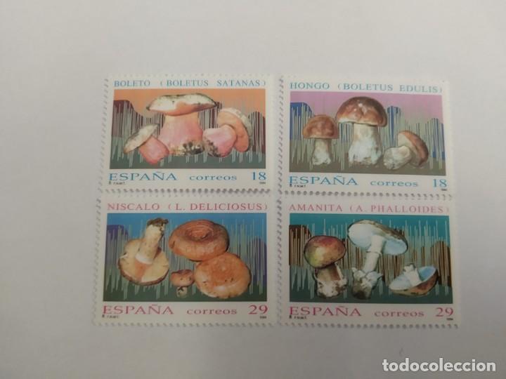 Briefmarken: Serie Micologia. 1994. 4 sellos (18 ptas x 2 y 29 ptas x2) + Hoja informacion Correos 2/94