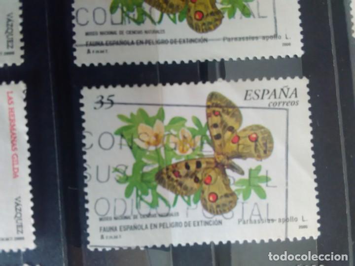 Stamps: EDIFIL 3694 MARIPOSAS, DE LA SERIE:FAUNA ESPA&Ntilde;OLA EN PELIGRO DE EXTINCI&Oacute;N. A&Ntilde;O 2000