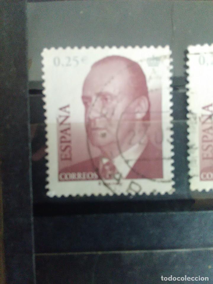 Selos: EDIFIL 3860 VALOR FACIAL 0,25 EUROS DE LA SERIE B&Aacute;SICA DON JUAN CARLOS I. A&Ntilde;O 2002