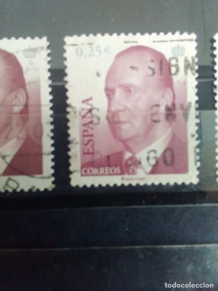 Selos: EDIFIL 3860 VALOR FACIAL 0,25 EUROS DE LA SERIE B&Aacute;SICA DON JUAN CARLOS I. A&Ntilde;O 2002