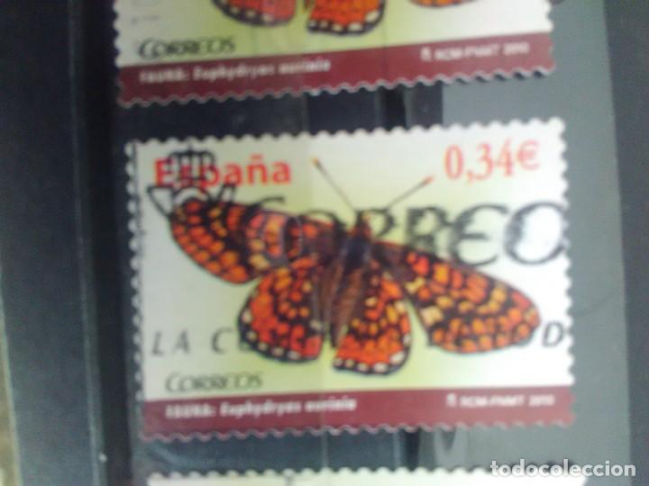 Briefmarken: EDIFIL 4534 MARIPOSA, EUPHYDRYAS AURINIA DE LA SERIE: FAUNA. A&Ntilde;O 2010