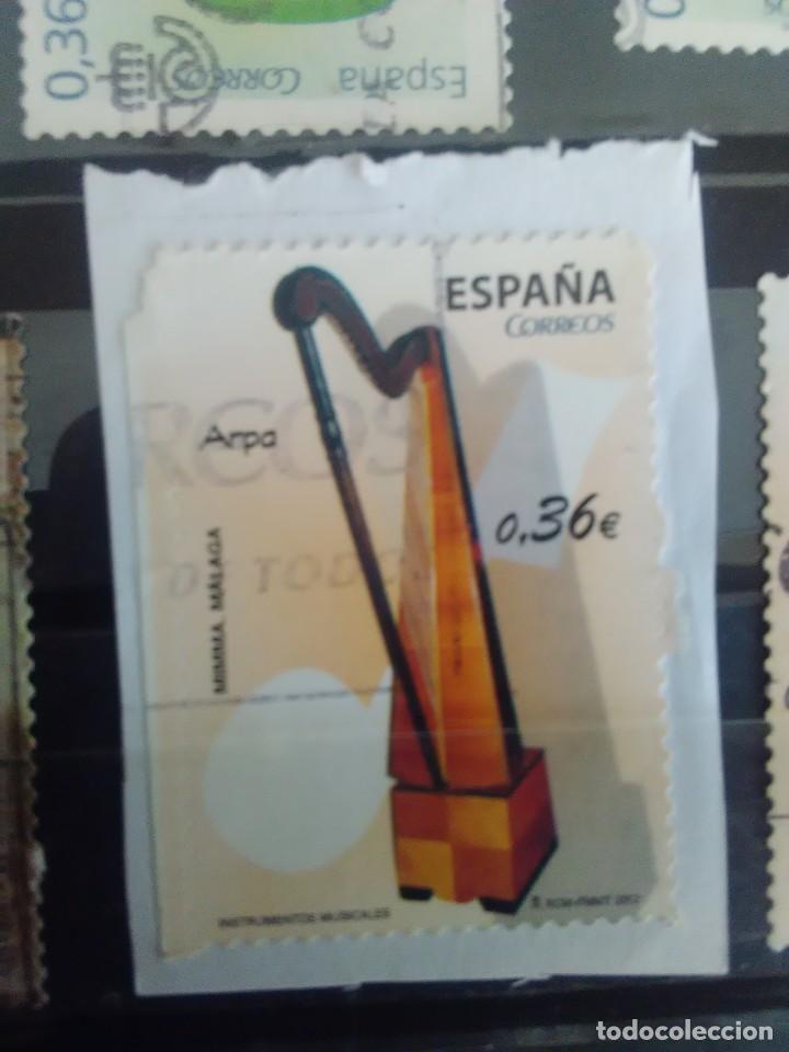 Briefmarken: EDIFIL 4710 ARPA DE LA SERIE: INSTRUMENTOS MUSICALES. A&Ntilde;O 2012