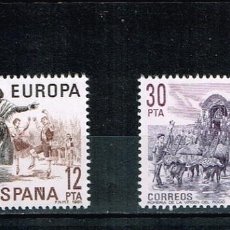Sellos: ESPAÑA 1981 - EDIFIL 2615/2616** - EUROPA-CEPT. Lote 170890550