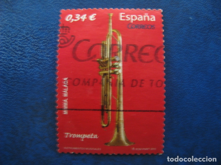 Sellos: 2010 instrumentos musicales,trompeta, edifil 4549