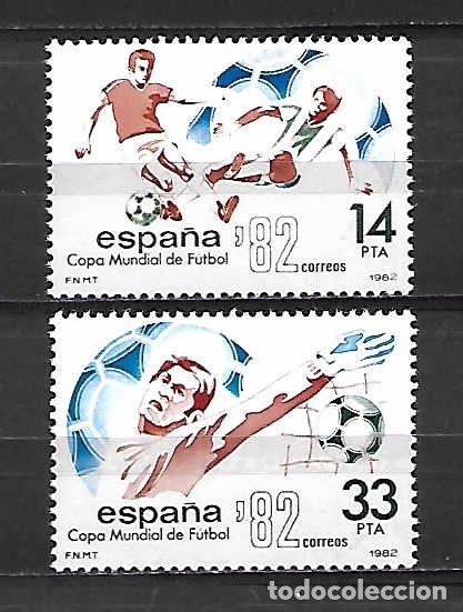 Sellos: mundial f&uacute;tbol espa&ntilde;a&acute;82 . emit. 13-6-1982