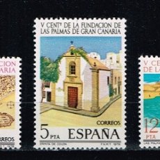 Sellos: ESPAÑA 1978 - EDIFIL 2477/79** - V CENTENARIO DE LA FUNDACIÓN DE LAS PALMAS DE GRAN CANARIA